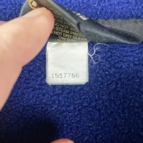 L.L. Bean XL Men's Navy Blue Fleece 1/4 Quarter Zip Mock Neck Pullover READ - Picture 4 of 10